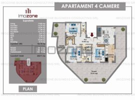Penthouse 4 Camere, Zona De Case,Vedere Libera, Finalizat, Loc De Parcare Inclus