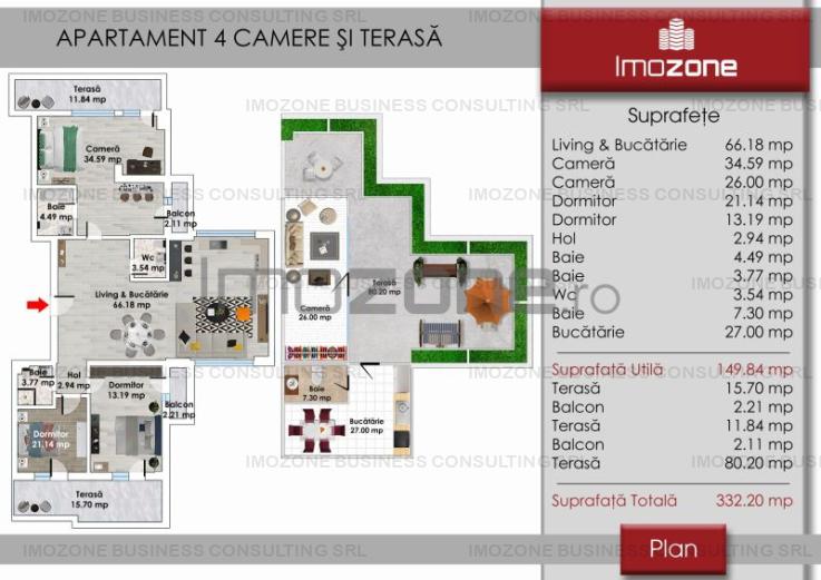 DRUMUL TABEREI -  4 CAMERE, 3 BAI, 321MP UTILI,  BLOC FINALIZAT,  LIVING 66MP!