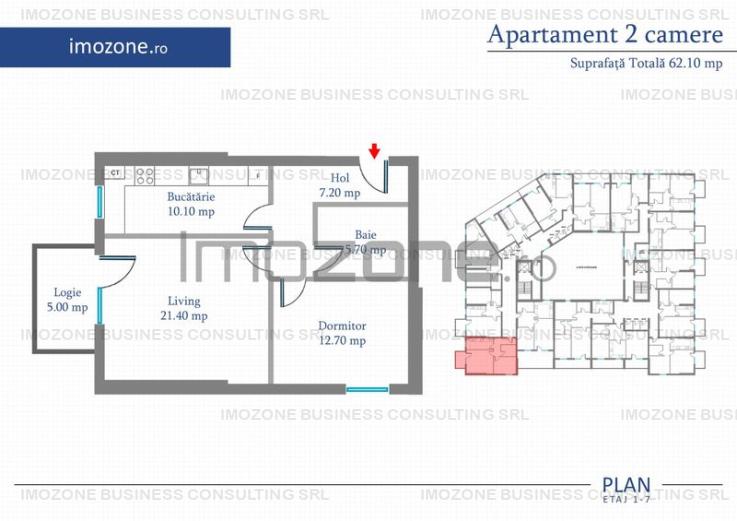 Apartament 2 Camere | 77 mp | Bloc Nou | Metrou Pacii / Preciziei | Militari