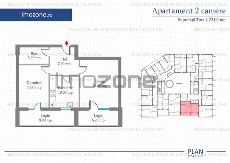 Apartament 2 Camere | 77 mp | Bloc Nou | Metrou Pacii / Preciziei | Militari