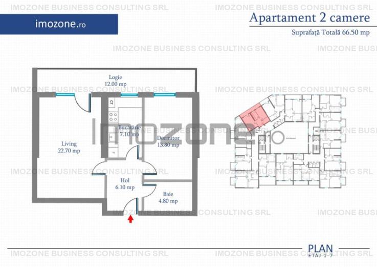 Apartament 2 Camere | 77 mp | Bloc Nou | Metrou Pacii / Preciziei | Militari