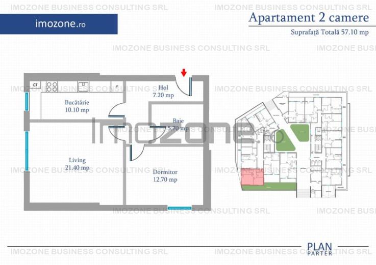 Apartament 2 Camere | 53 mp | Bloc Nou | Metrou Pacii / Preciziei | Militari