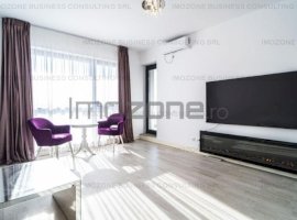 Apartament 2 camere, Aviatiei, 56 mp., 2 bai, mobilat partial, comision 0%!