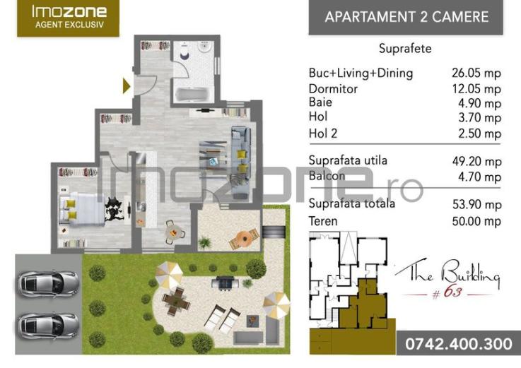 Apartament 2 camere- curte- 2 loc parcare- Militari /Pacii- Metrou