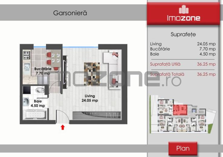 Garsoniera, Drumul Taberei, Zona De Case, Bloc Nou, Parter Inalt, Comision 0%