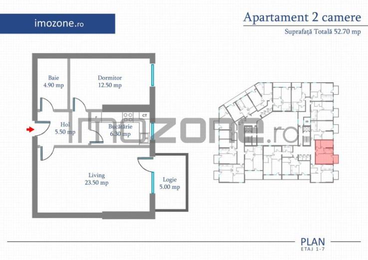 Apartament 2 Camere | 63 mp | Bloc Nou | Metrou Pacii / Preciziei | Militari