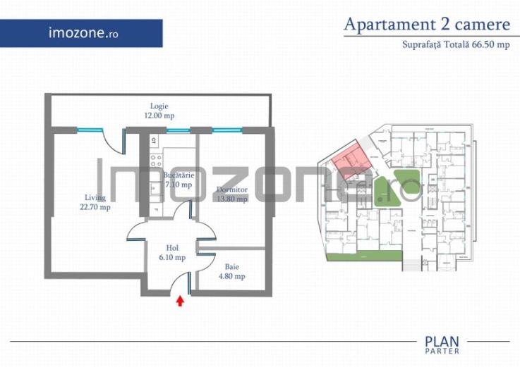 Apartament 2 Camere | 67 mp | Bloc Nou | Metrou Pacii / Preciziei | Militari