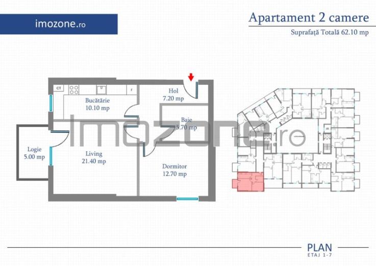 Apartament 2 Camere | 63 mp | Bloc Nou | Metrou Pacii / Preciziei | Militari