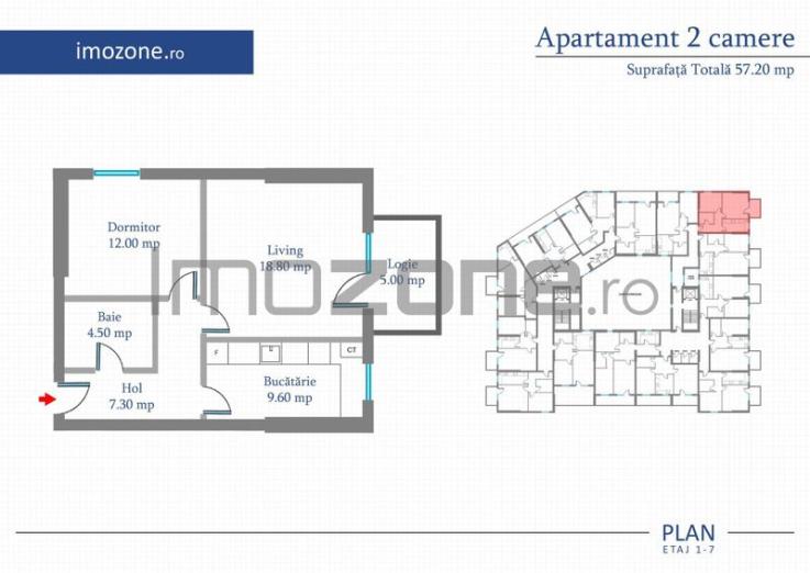 Apartament 2 Camere | 65 mp | Bloc Nou | Metrou Pacii / Preciziei | Militari