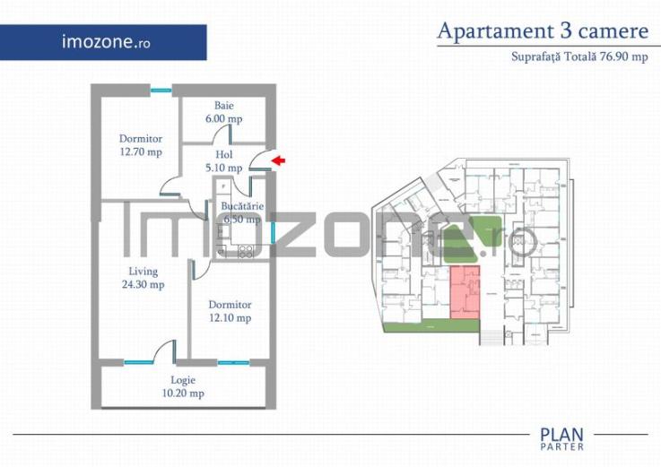 Apartament 2 Camere | 65 mp | Bloc Nou | Metrou Pacii / Preciziei | Militari