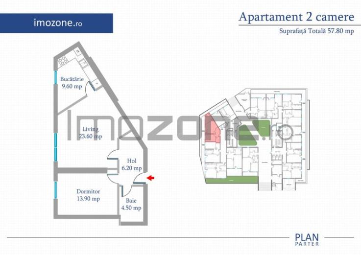 Apartament 2 Camere | 77 mp | Bloc Nou | Metrou Pacii / Preciziei | Militari