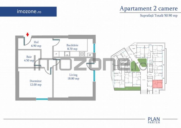 Apartament 2 Camere | 62 mp | Bloc Nou | Metrou Pacii / Preciziei | Militari