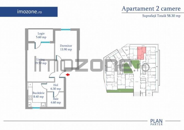 Apartament 2 Camere | 62 mp | Bloc Nou | Metrou Pacii / Preciziei | Militari