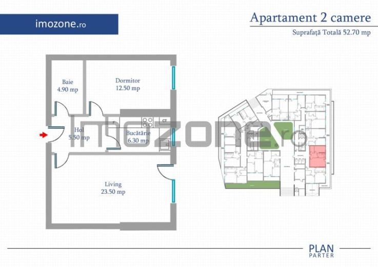 Apartament 2 Camere | 62 mp | Bloc Nou | Metrou Pacii / Preciziei | Militari