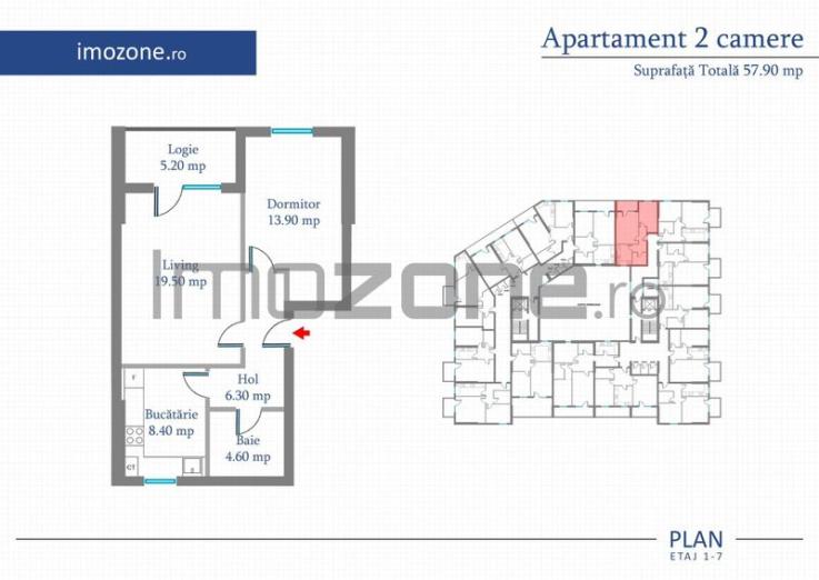 Apartament 2 Camere | 63 mp | Bloc Nou | Metrou Pacii / Preciziei | Militari