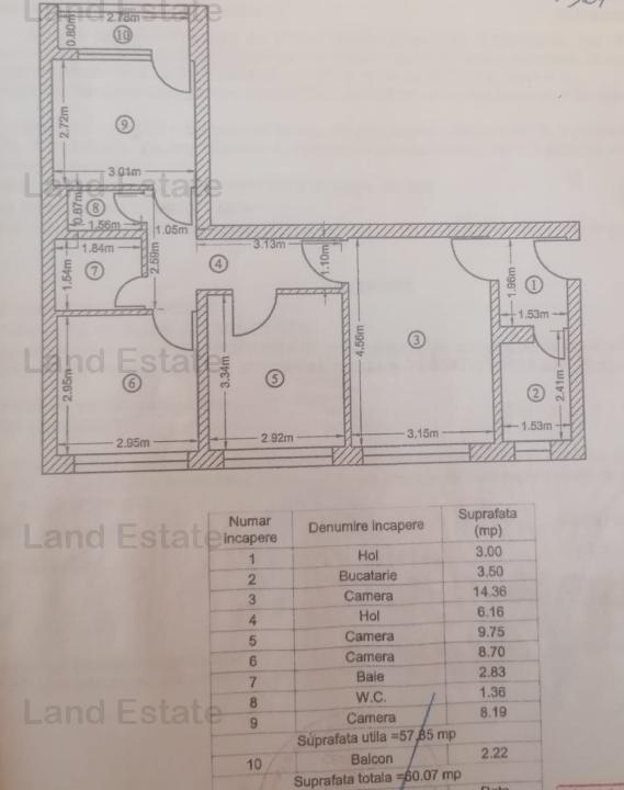 4 camere Pacii - Apusului