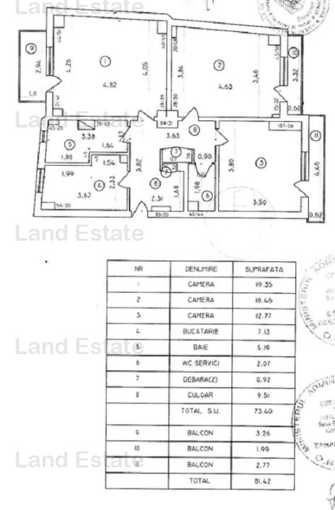 Apartament cu 3 camere Crangasi - Grant