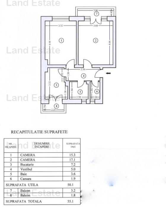 Apartament cu 2 camere Grozavesti - Regie