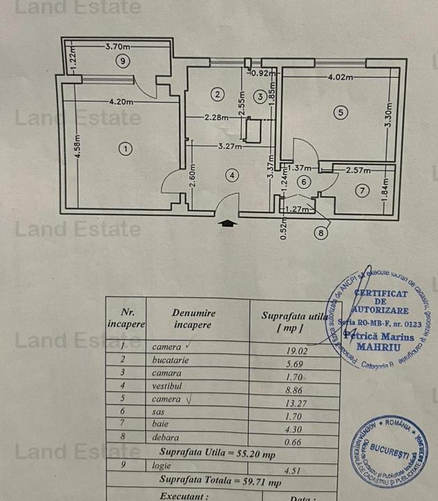 Apartament cu 2 camere Burebista - Caloian Judetul