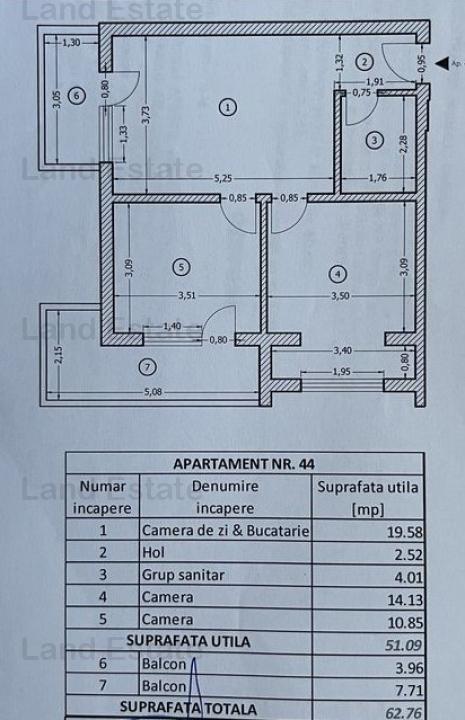 Vanzare 3 camere ( Zona Salaj ) 