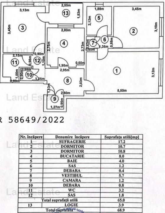 Vanzare 3 camere Salajan ( bloc 1980 ) 