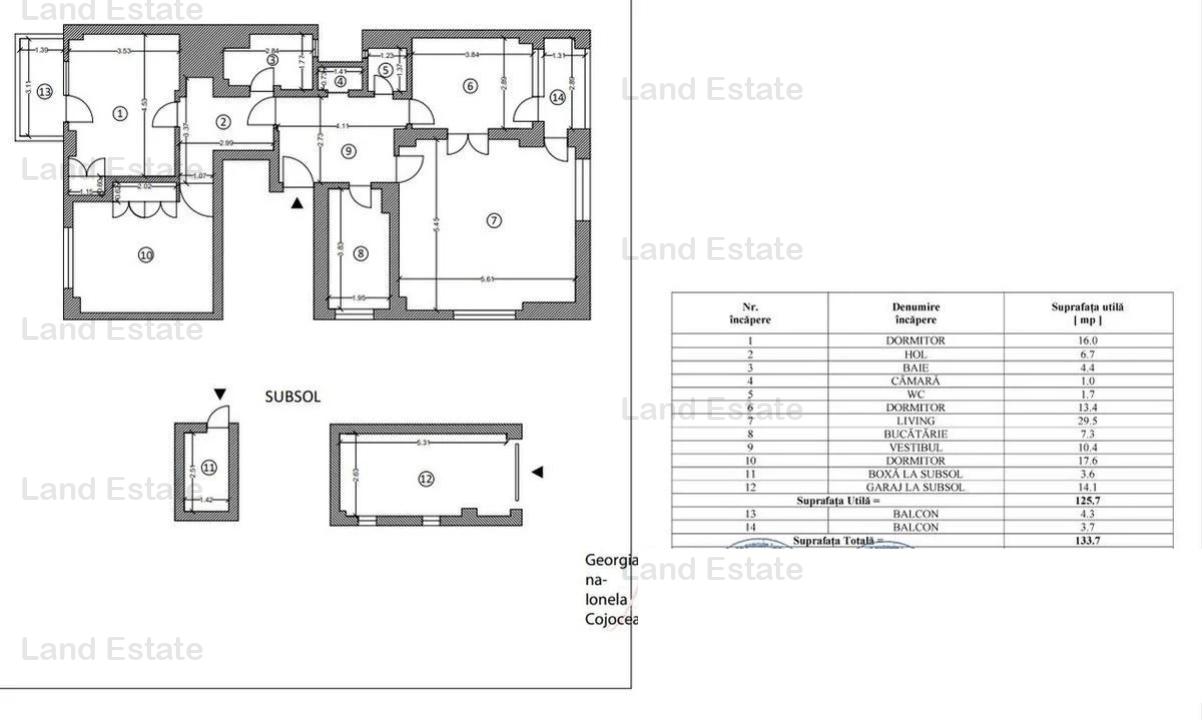 4 camere Aviatorilor-Primaverii ( Garaj-Boxa )