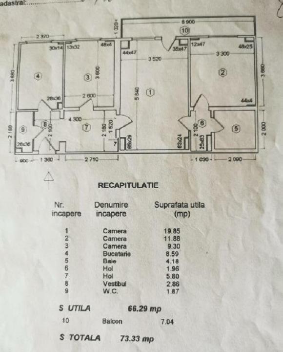 3 camere Chisinau - Basarabia