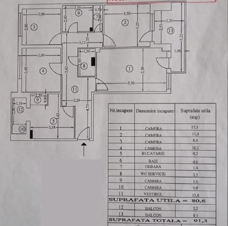 4 camere Sebastian - Rahova