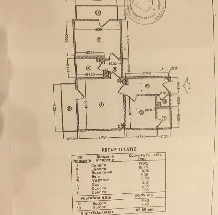 2 Camere Decebal ( bloc 1986+ loc de parcare ) 