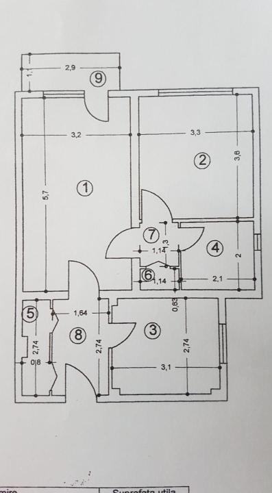 2 camere Sebastian ( bloc 1989 ) 