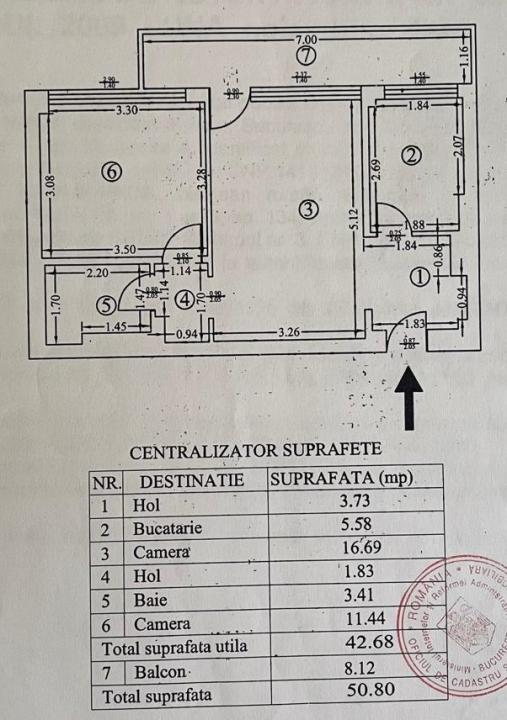 2 camere Baba Novac