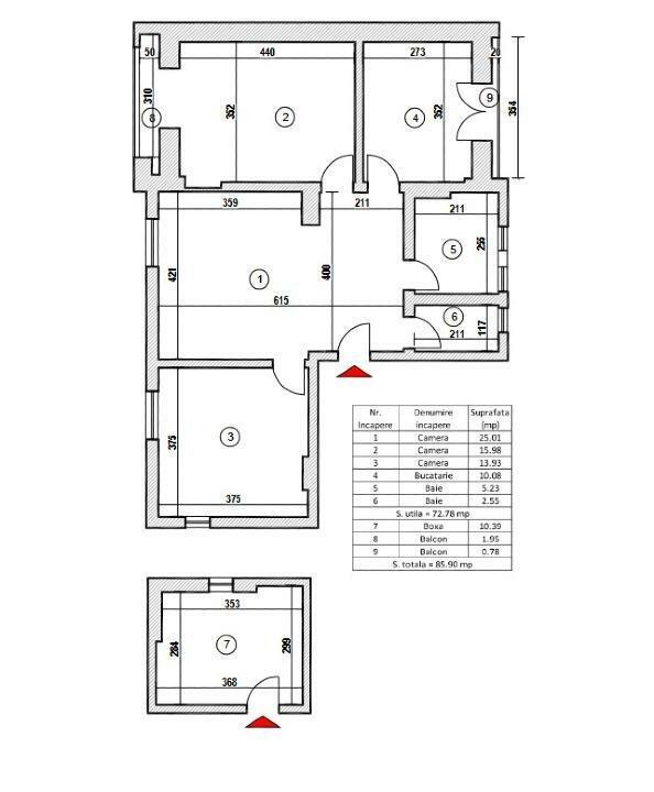 3 camere Aviator Popiesteanu-Ion Mihalache(centrala-Boxa)