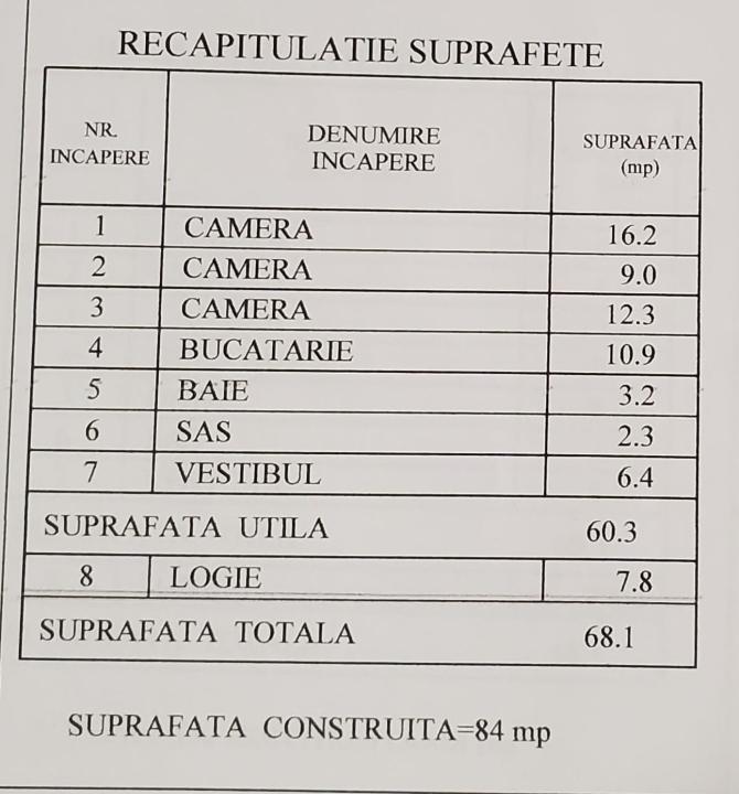 3 camere Baba Novac - Campia Libertati