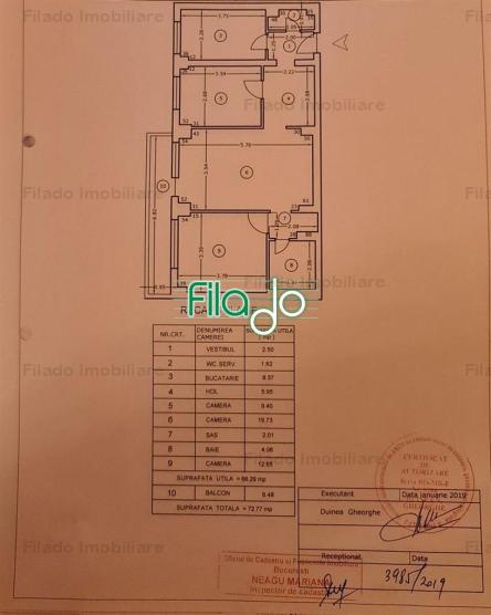 Vanzare apartament 3 camere, Pantelimon, Bucuresti