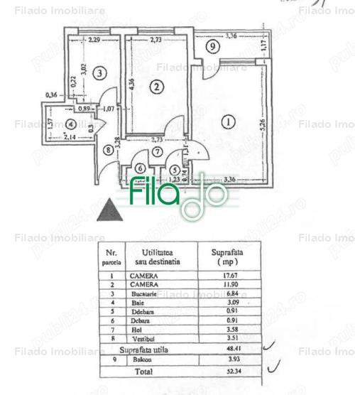 Vanzare apartament 2 camere, Titan, Bucuresti