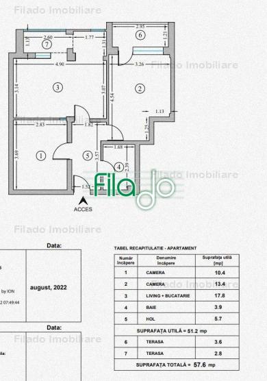 Vanzare apartament 3 camere, Titan, Bucuresti