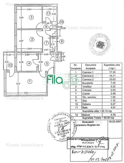 Vanzare apartament 3 camere, Salajan, Bucuresti