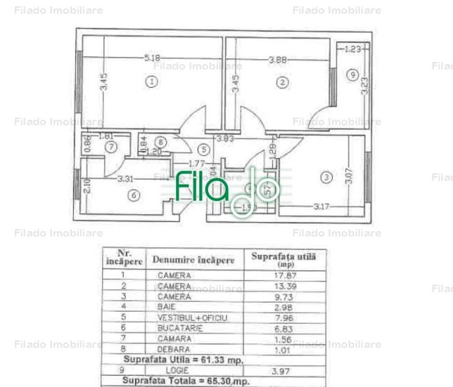 Vanzare apartament 3 camere, Titan, Bucuresti