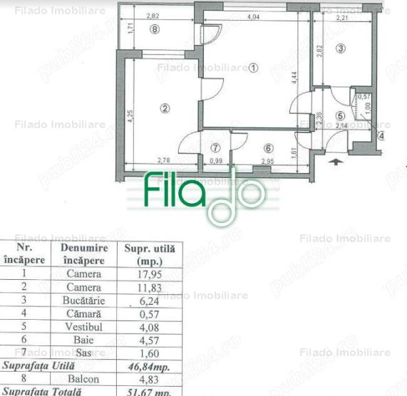 Vanzare apartament 2 camere, Dristor, Bucuresti