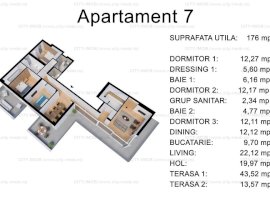 Vanzare Apartament Penthouse 4 camere, Natiunile Unite