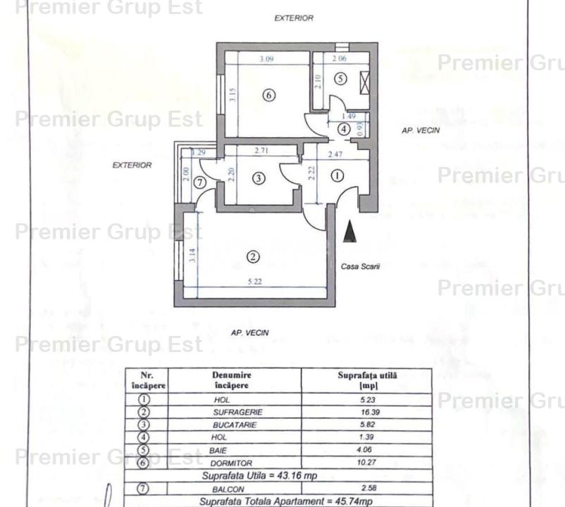 Etaj 3! Apartament 2 camere | Nicolina - LIDL