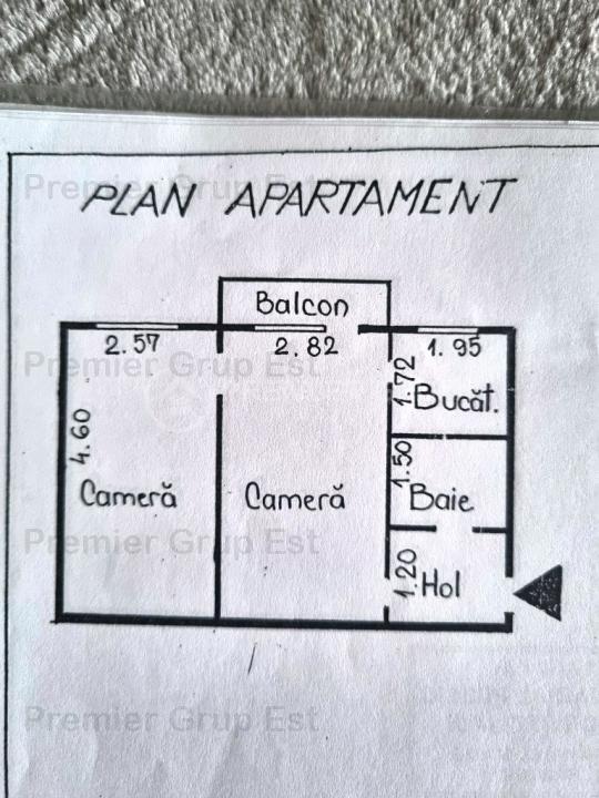 Etaj 3! Apartament 2 camere, Tatarasi, fără risc