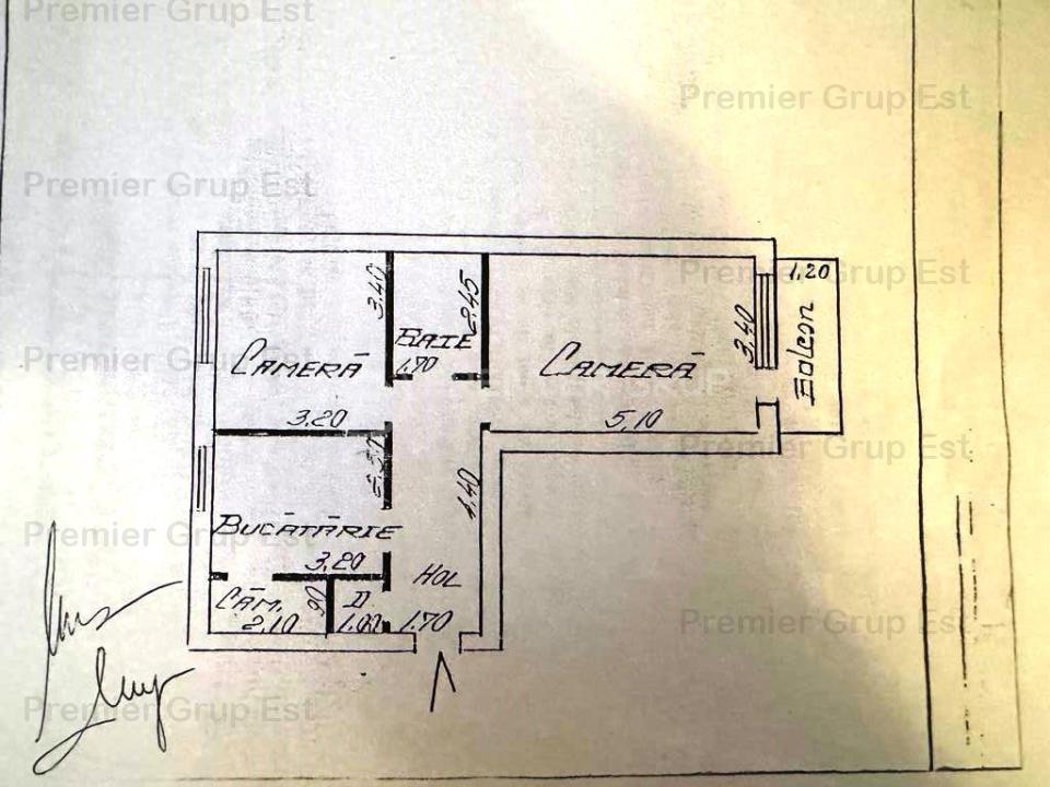 Apartament 2 camere 53mp - Tatarasi, CT, AC