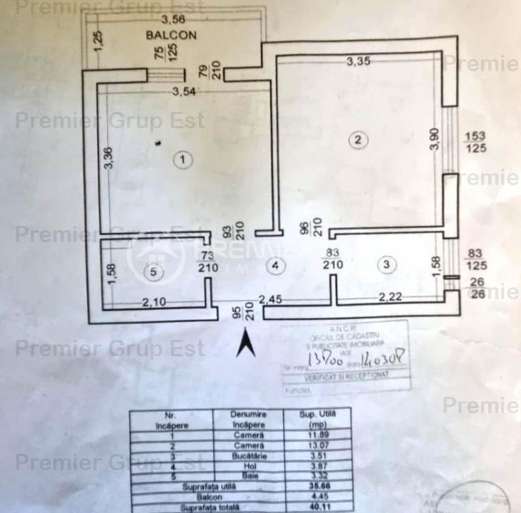 Etaj 1! Apartament 2 camere, Tatarasi, 40mp