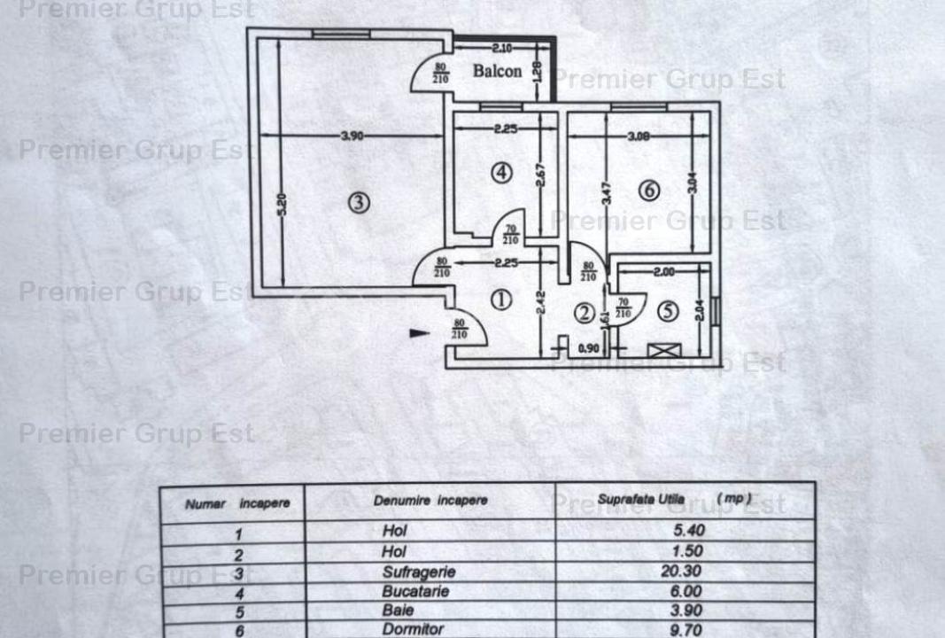 Etaj 2! Apartament 2 camere, Galata, 46mp, CT