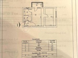 Etaj 2! Apartament 2 camere Tatarasi, 39mp, fără risc