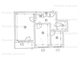 Apartament 2 camere, Gara, 55mp, etaj intermediar