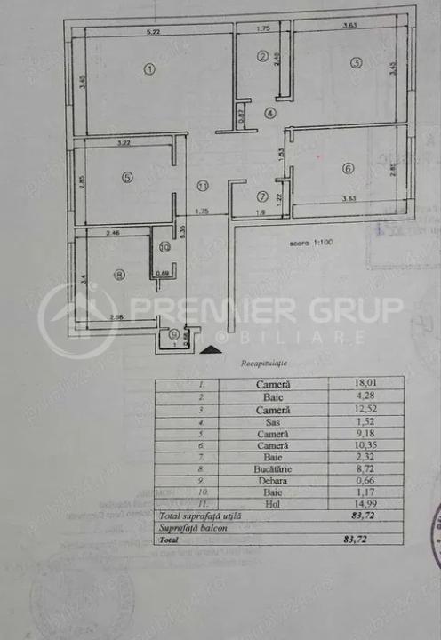 Apartament 4 camere 2 băi, Nicolina, 84mp