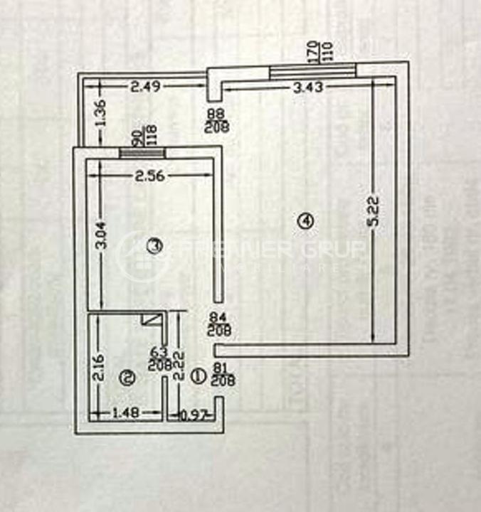 Etaj 1! Apartament 1 camera Podu de Fier, CT, AC