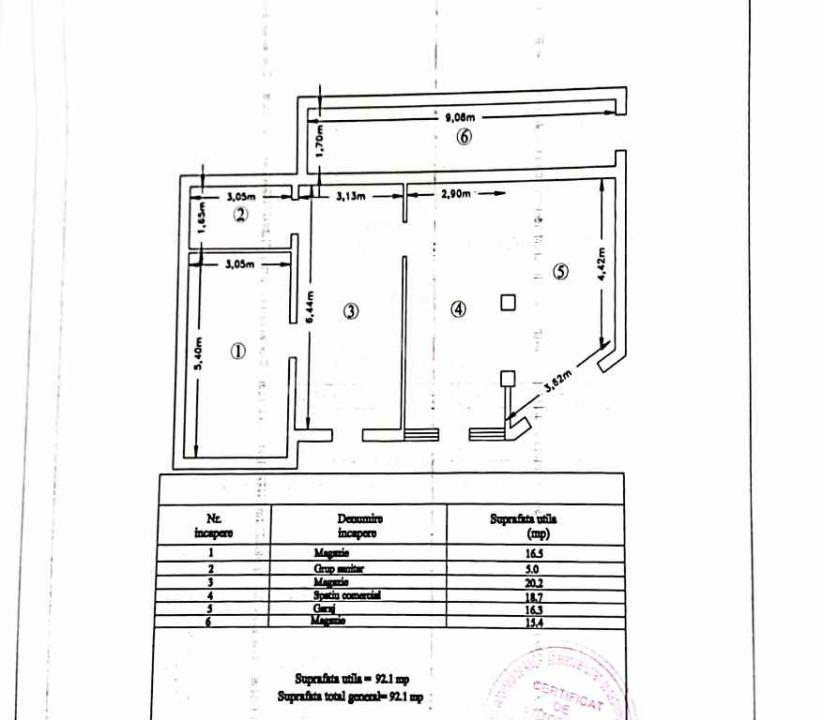 Spatiu comercial Tatarasi - Dancu, 92mp